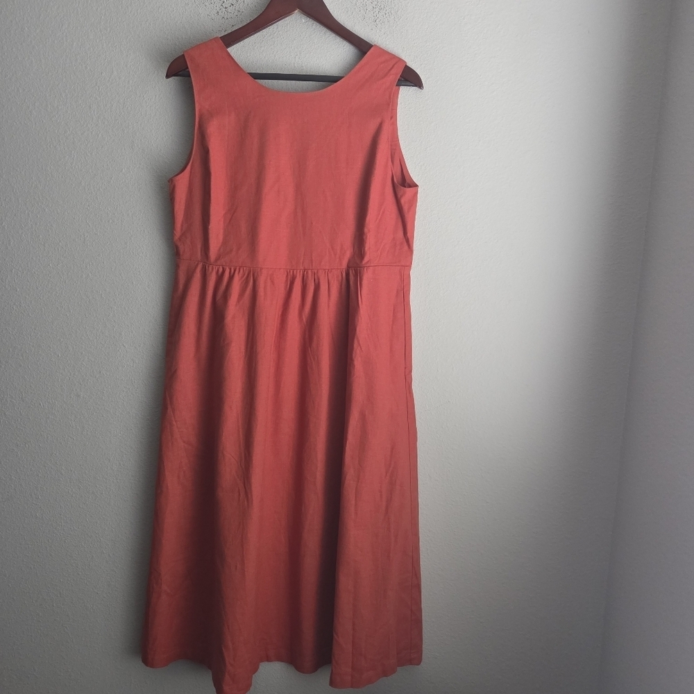 Sezane Celeste Dress in Rust size 40 NWT - Picture 5 of 11